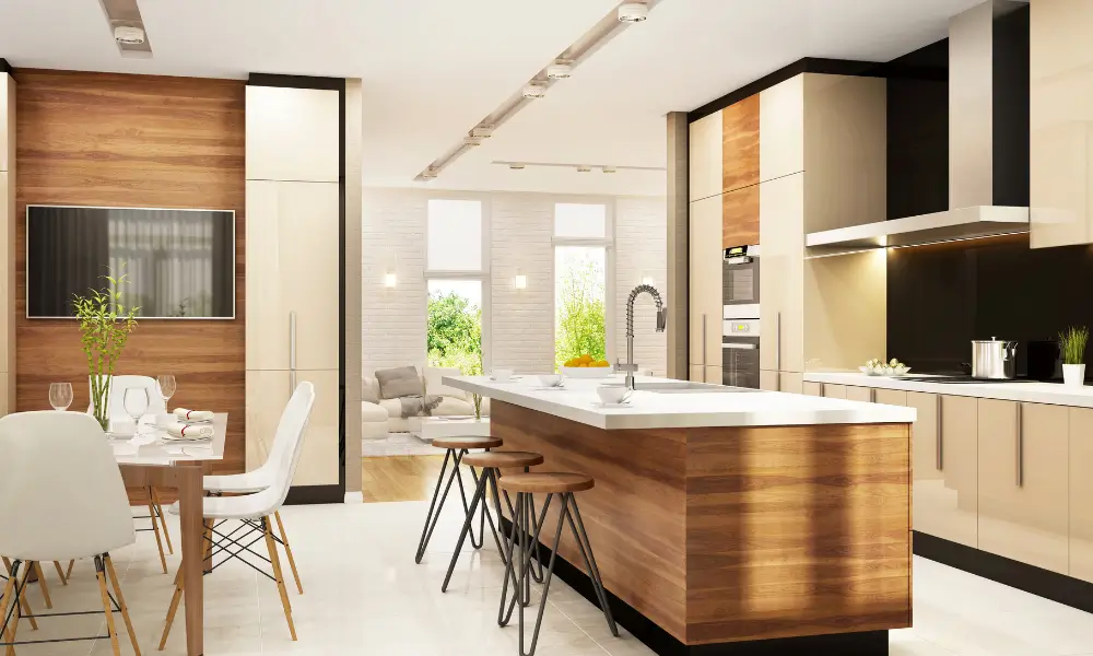 integrated and clean environment with built-in automation in minimalist style.