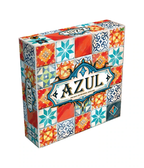 Jogo de Tabuleiro Azul, o jogo de Estética sofisticada, regras simples e mecânica envolvente.
