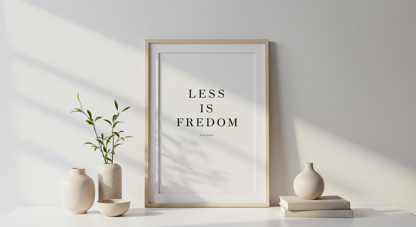  Inspiração minimalista para viver com menos e sentir mais paz