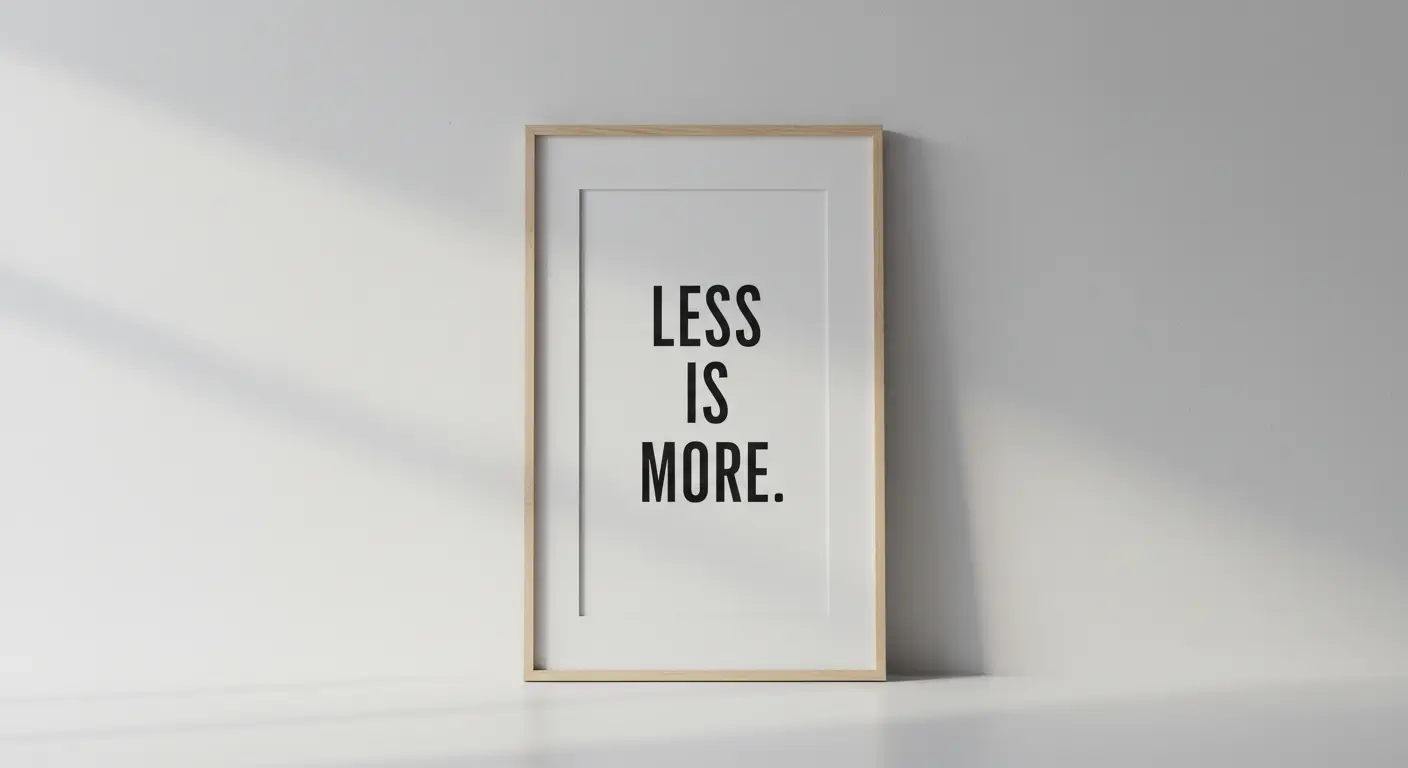 Inspiração visual para uma vida minimalista